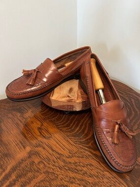 Bass Leather Bryan Tassel Loafers US 12